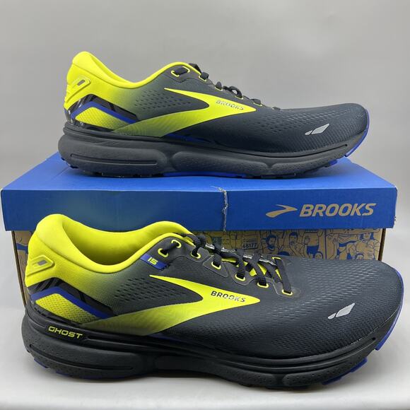 Brooks Ghost 15‎ Shoes Mens Size 13 D Black Yellow Running Sneakers 1103931D063 Brooks Ghost 15 [1103931D063] Men Running Shoes Black  main image 4